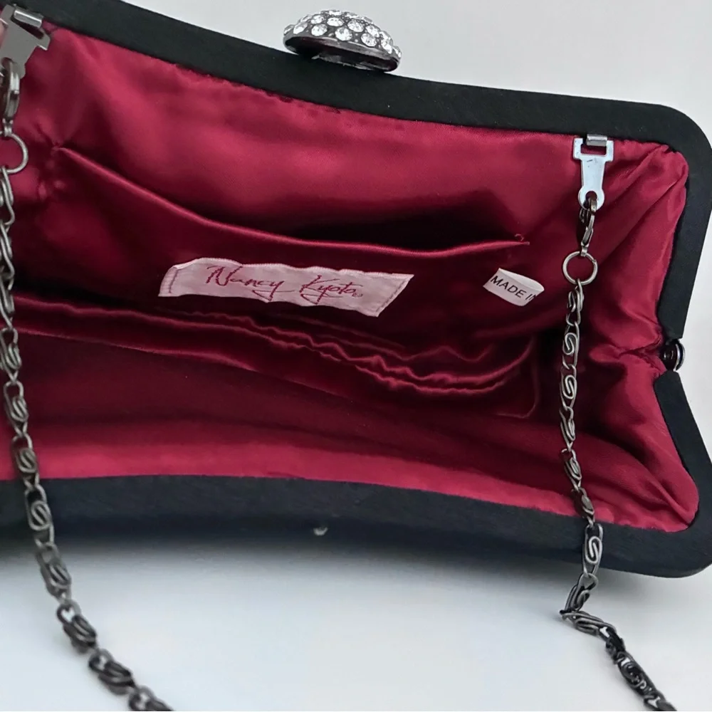 NWOT NANCY KYOTO Black Evening Bag
